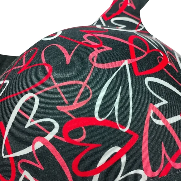 Balenciaga Red and Black Full Coverage Bra - Picture 2 of 4